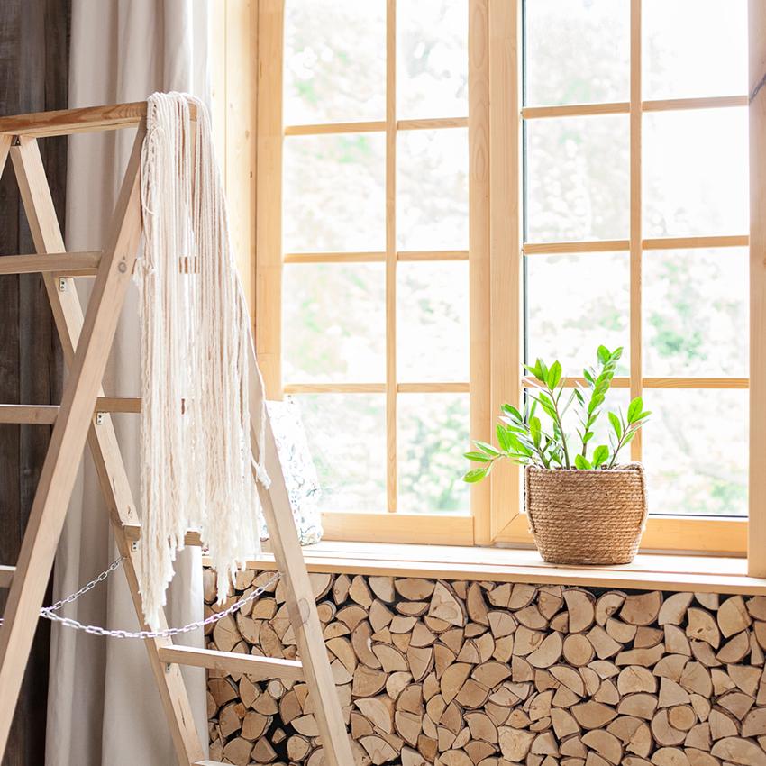 Small Window Pot Plant Indoor Backdrop for Pictures J03152