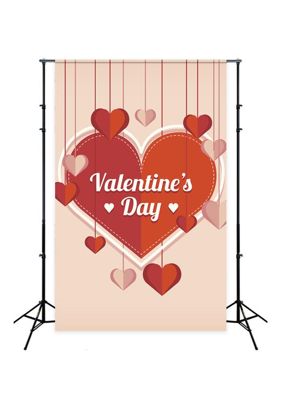 Valentines Day Love Heart Decoration Photo Shoot Backdrop J03215