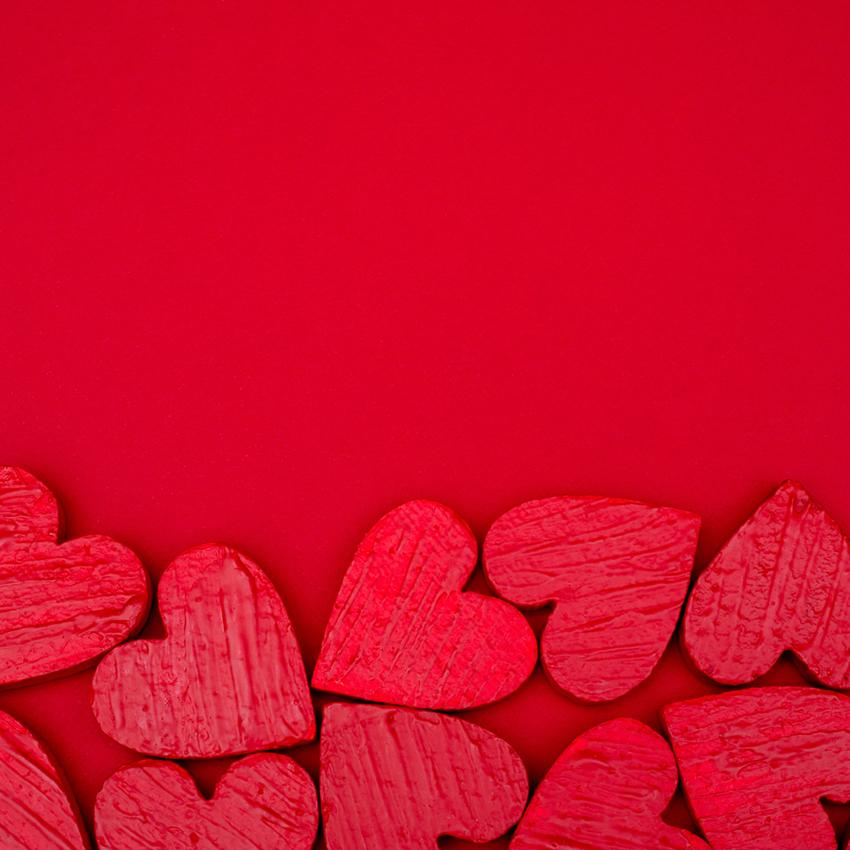 Valentine's Day Gifts Love Hearts Red Backdrop for Studio J03221