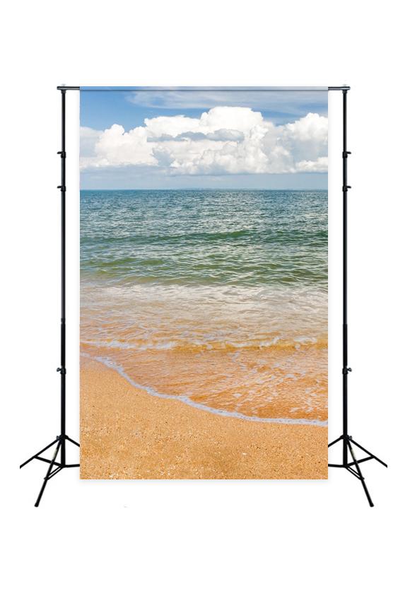 Sand Beach Sea Summer Holiday Backdrop J03734