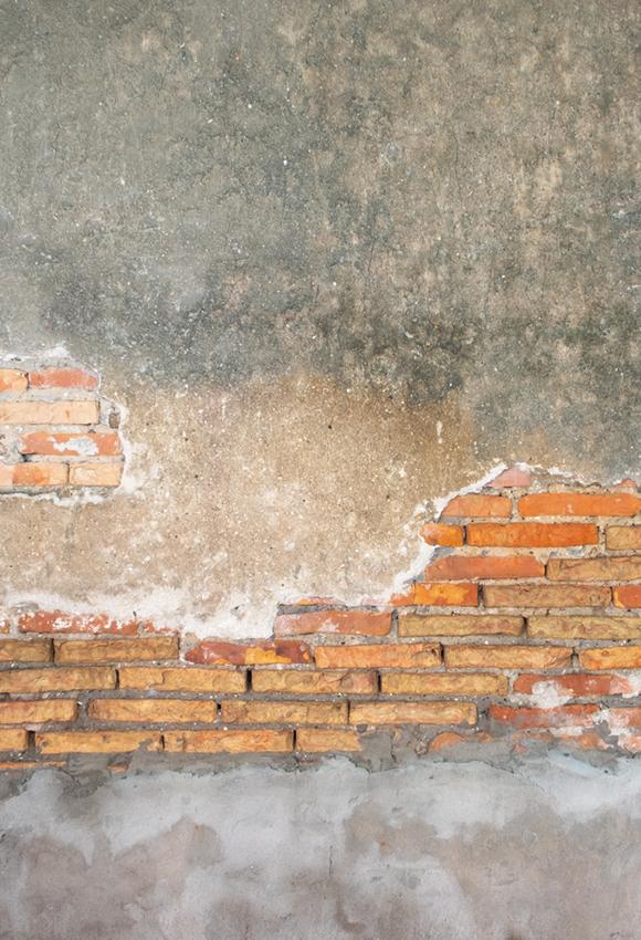 Toile de fond de brique de ciment endommagé rétro J03798