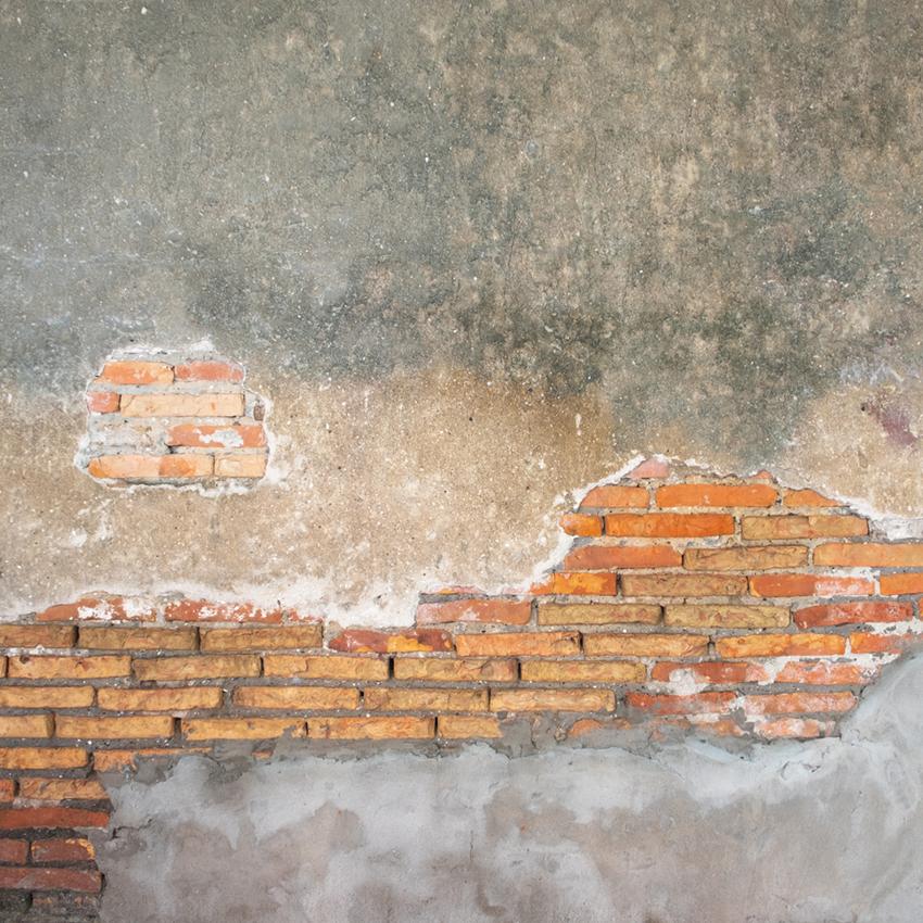 Toile de fond de brique de ciment endommagé rétro J03798