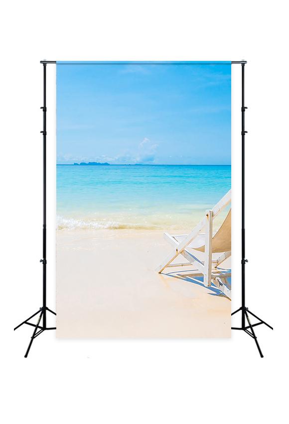 Summer Backdrops Beach Sky Blue Ocean Background J04139