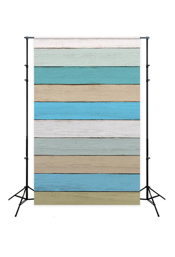 Toile de fond photo bois vintage bleu J04146