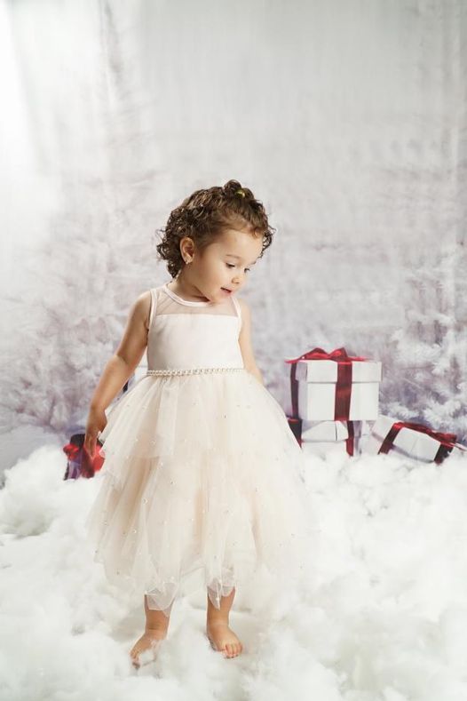 Arbre de Noël Cadeaux de neige Fond de photographie KAT-38