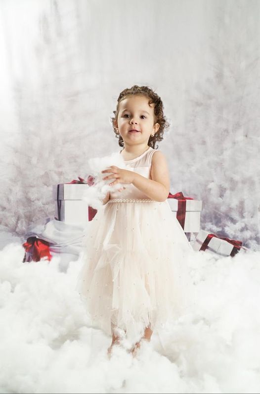 Arbre de Noël Cadeaux de neige Fond de photographie KAT-38