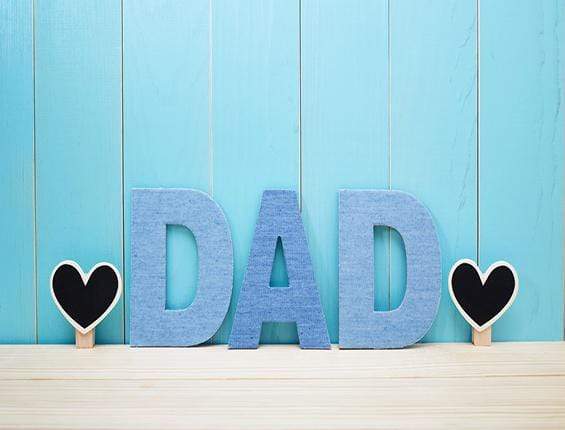 Father's Day Blue Wood Photography Backdrop KAT-50