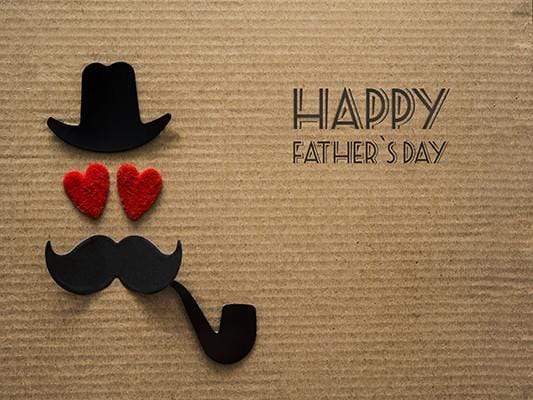 Happy Father's Day Brown Wood Texture Studio Backdrop KAT-53