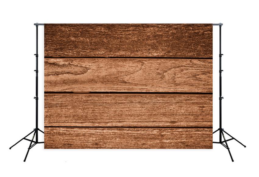 Toile de fond en bois brun foncé pour les enfants photo LM-H00183