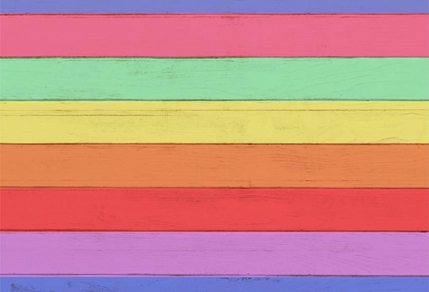 Toile de fond de photographie de mur en bois coloré LM-H00217