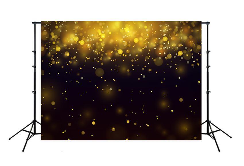 Golden Shiny Lights Bokeh Photo Booth Backdrop M119