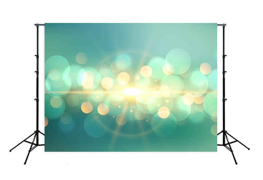 Toile de fond des lumières de bokeh bleu sarcelle pour la photographie M141