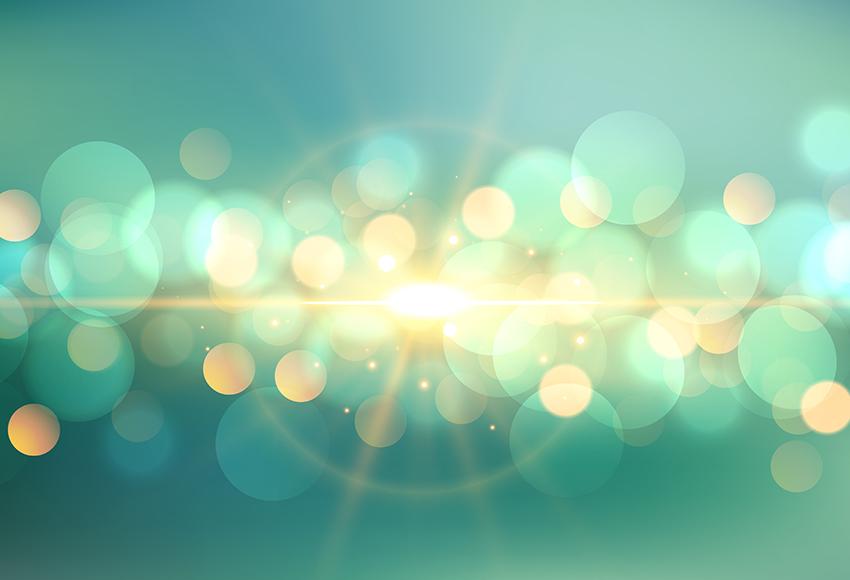 Toile de fond des lumières de bokeh bleu sarcelle pour la photographie M141