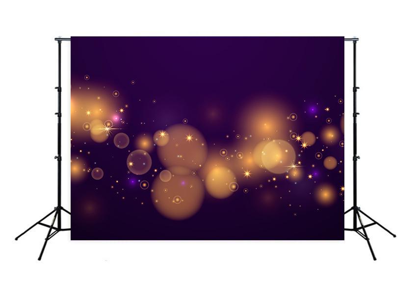 Golden Particles Bokeh Beautiful Backdrop for Photography M146