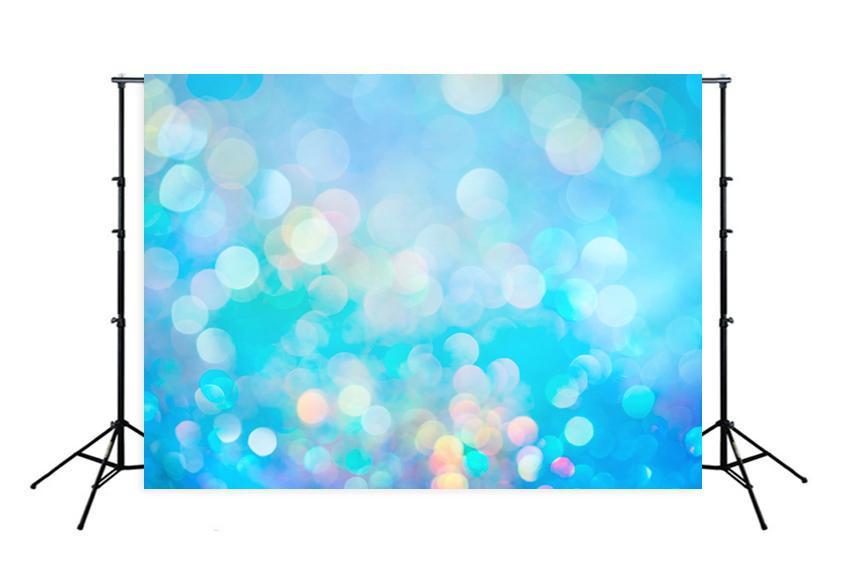 Blue Bokeh Lights Photography Backdrop for Studio M159