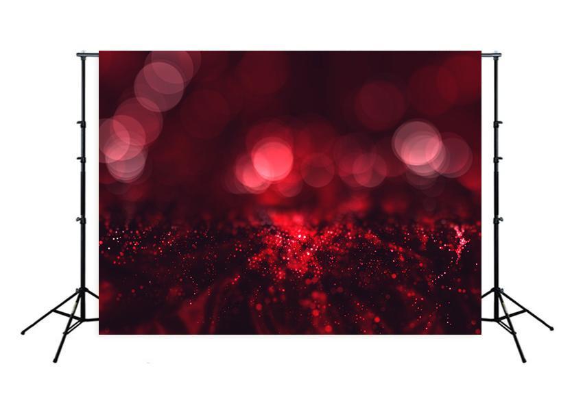 Red Shinning Bokeh Photo Booth Backdrop M167
