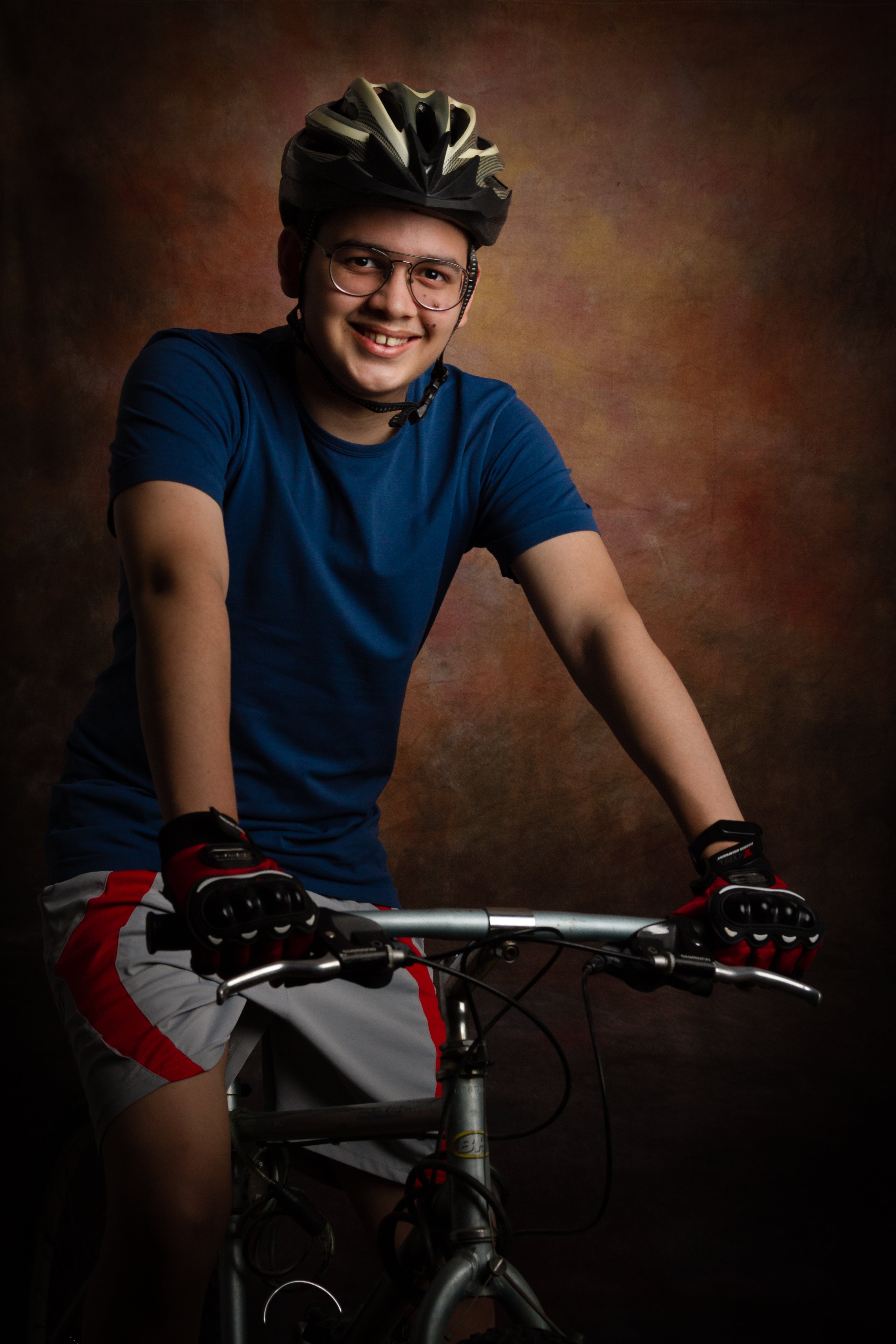 Toile de fond rouge jaune vieux maître Photo fond MR-2155