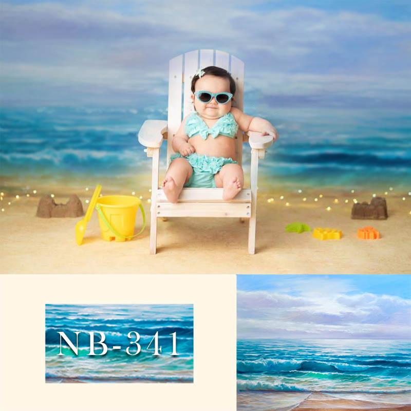 Toile De Fond De Vagues De Nuages Blancs De Ciel Bleu Pour La Photographie Nb-341