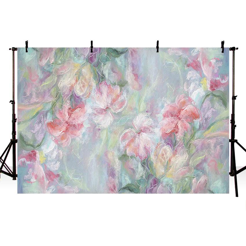 Toile De Fond De Peinture À L'Huile Artistique Pour Photomaton Nb-494