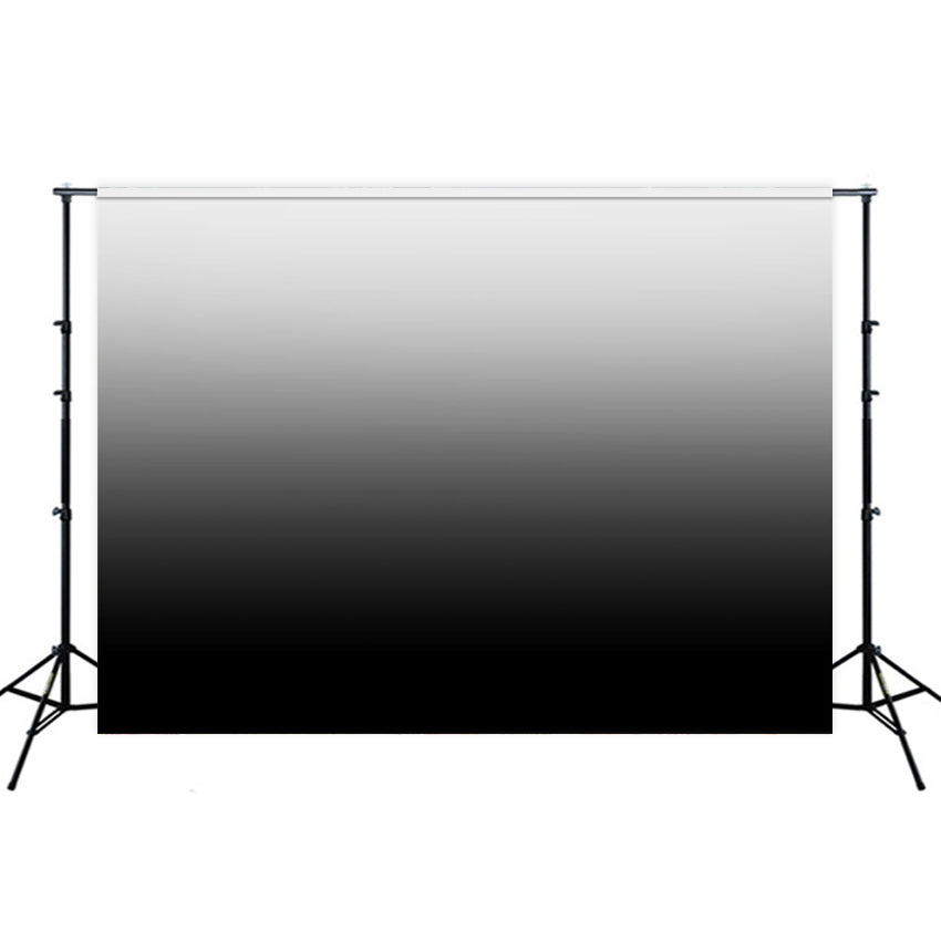 Toile de fond dégradé de couleur gris foncé à blanc pour la photographie Q1