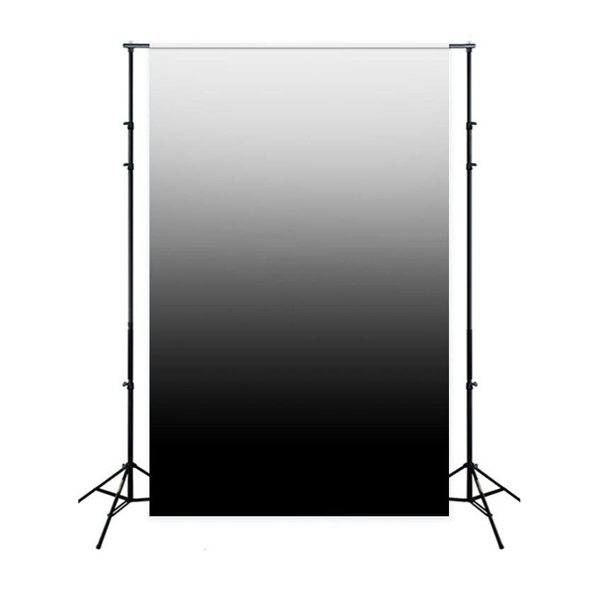 Toile de fond dégradé de couleur gris foncé à blanc pour la photographie Q1