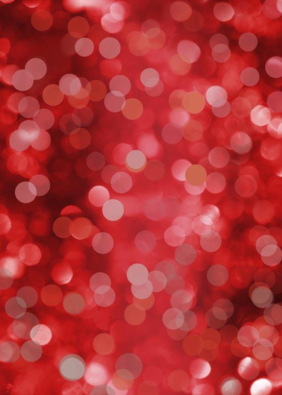 Red Dots Bokeh Portrait Backdrop for Photo Booths S-1156
