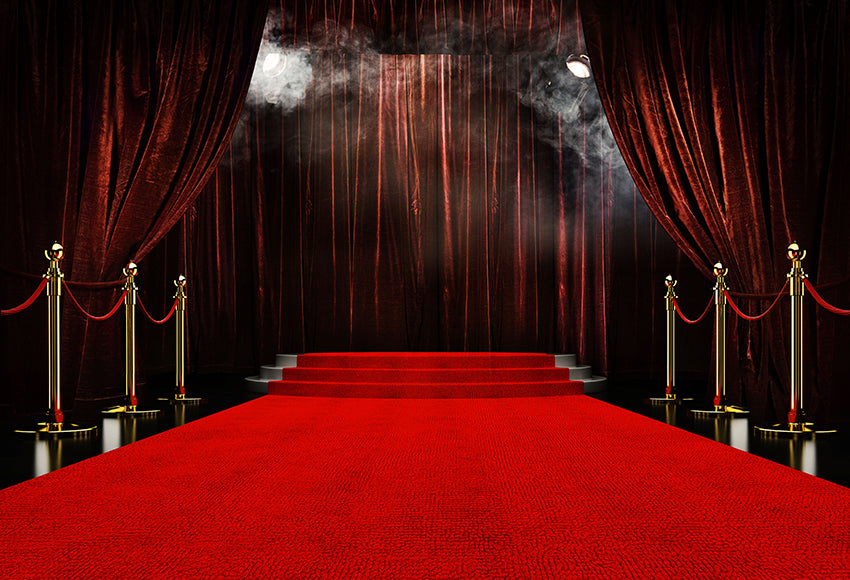 Rideau de Scène Tapis Rouge Photographie Toile de Fond SH-1019