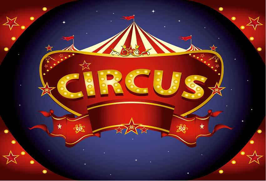 Circus Theme Children Photography Backdrop