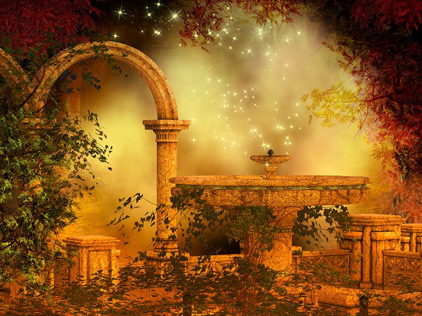 Fantasy Magical Forest Scene Photography Backdrop
