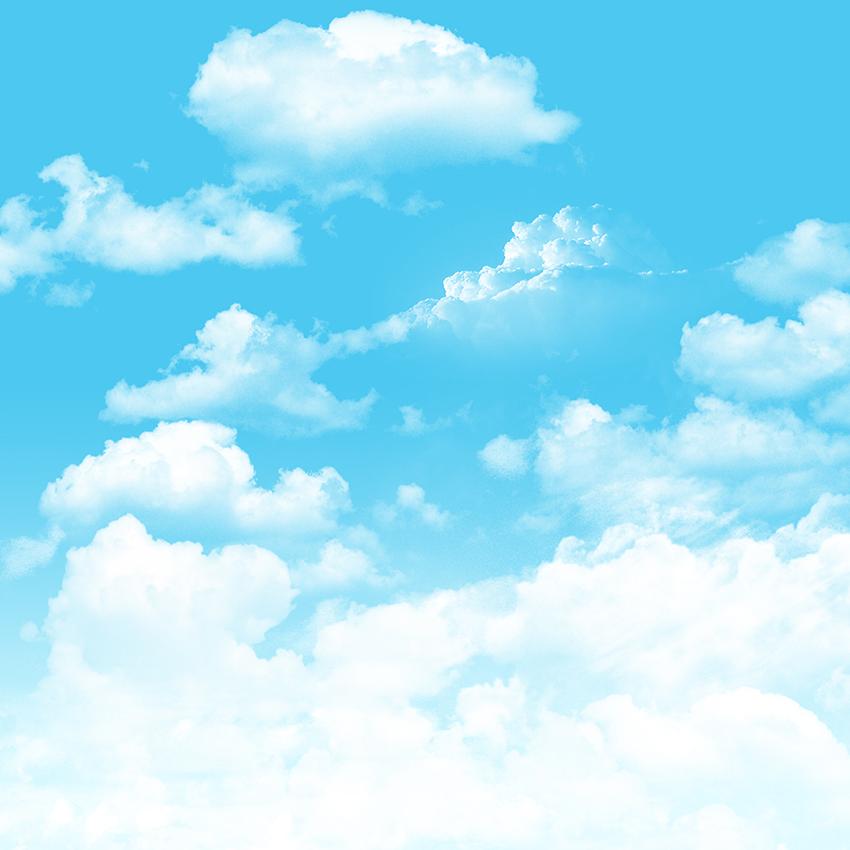 Blue Sky White Clouds Photography Background