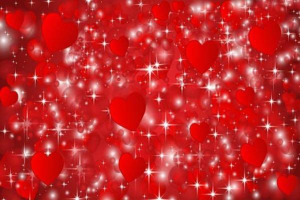 Red Background Stars Backdrop for Valentine SH530