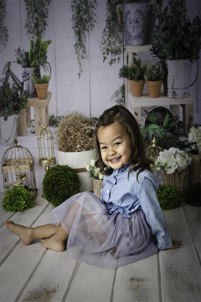 Jardin de printemps Toile de fond pour photomaton bébé SH596