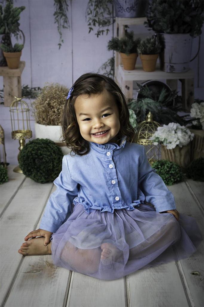 Jardin de printemps Toile de fond pour photomaton bébé SH596