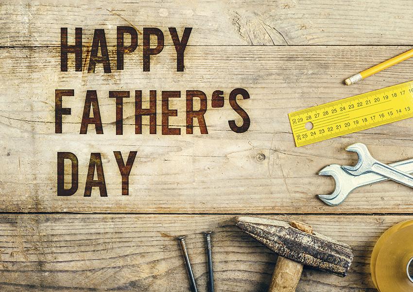 Happy Father's Day Tools Wood Photography Background SH619
