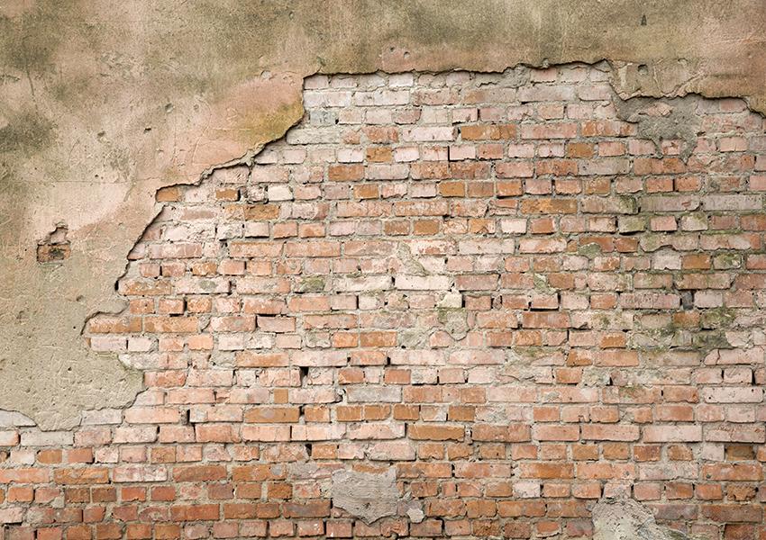 Vintage Red Grunge Brick Wall Photo Booth Backdrop SH675