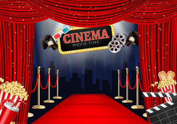 Toile de Fond Tapis Rouge Caméra de Temps de Film TKH1537