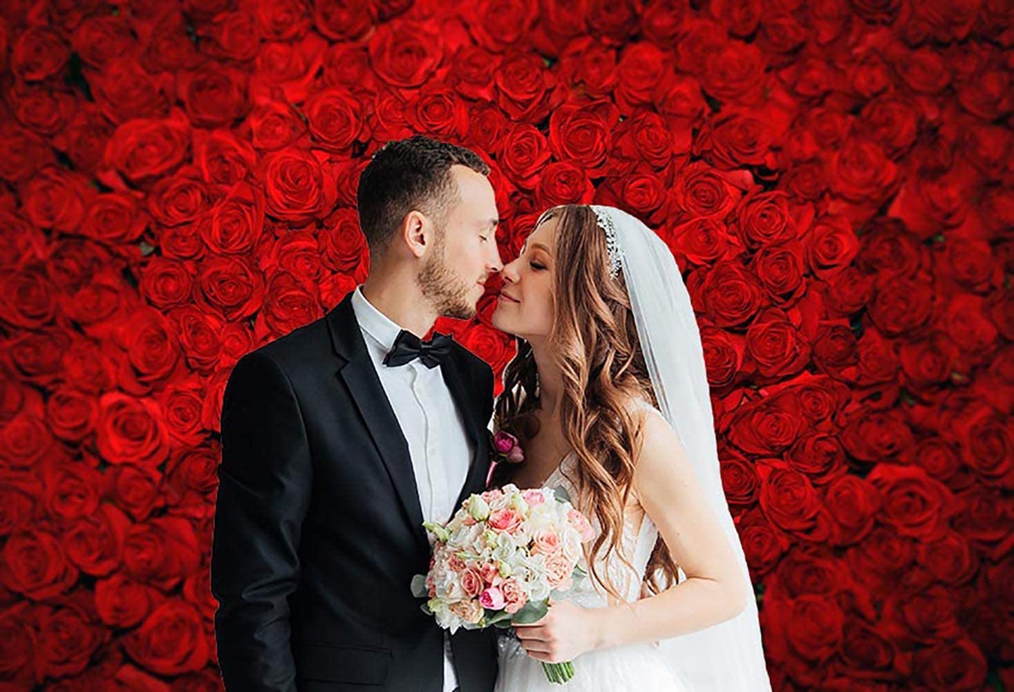 Fond photo rose rouge pour les décorations de la Saint-Valentin VAT-42