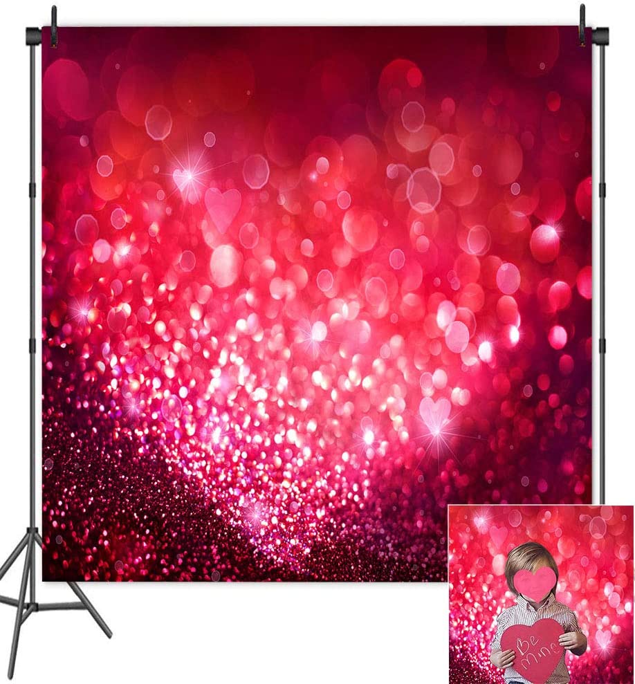 Joyeuse saint Valentin Toile de fond de photographie fond rouge bokeh VAT-44