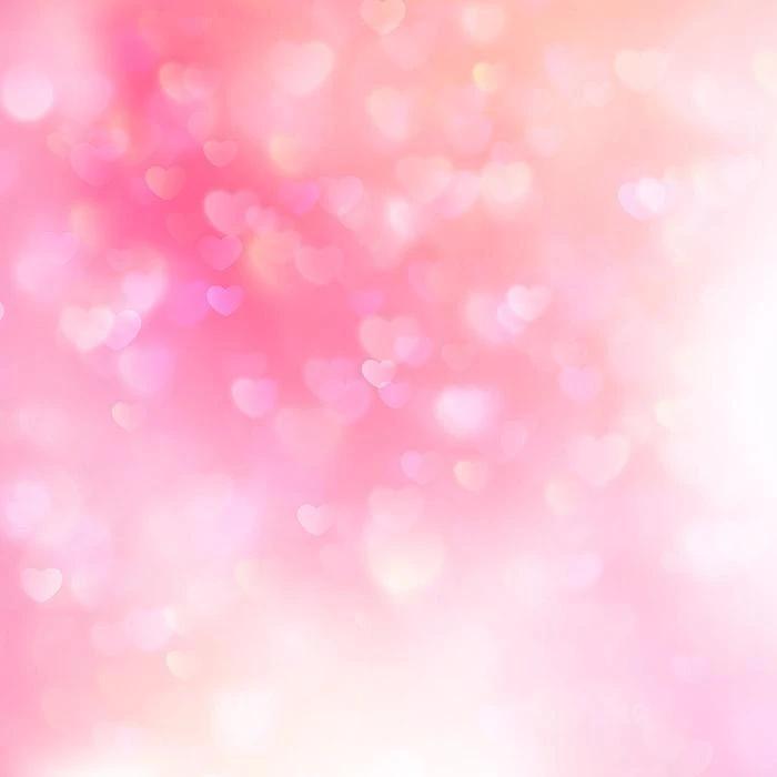 Valentine's Backdrop Bokeh Hearts Red Background VAT-7