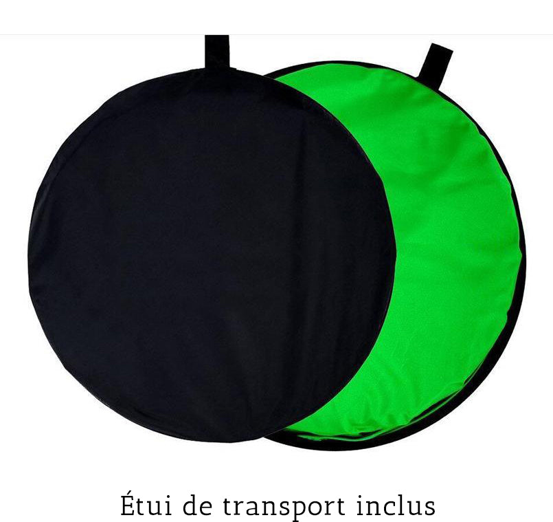 oile de fond photo pliable double face verte et bleue 5x6.5ft (1.5x2m) ZC02