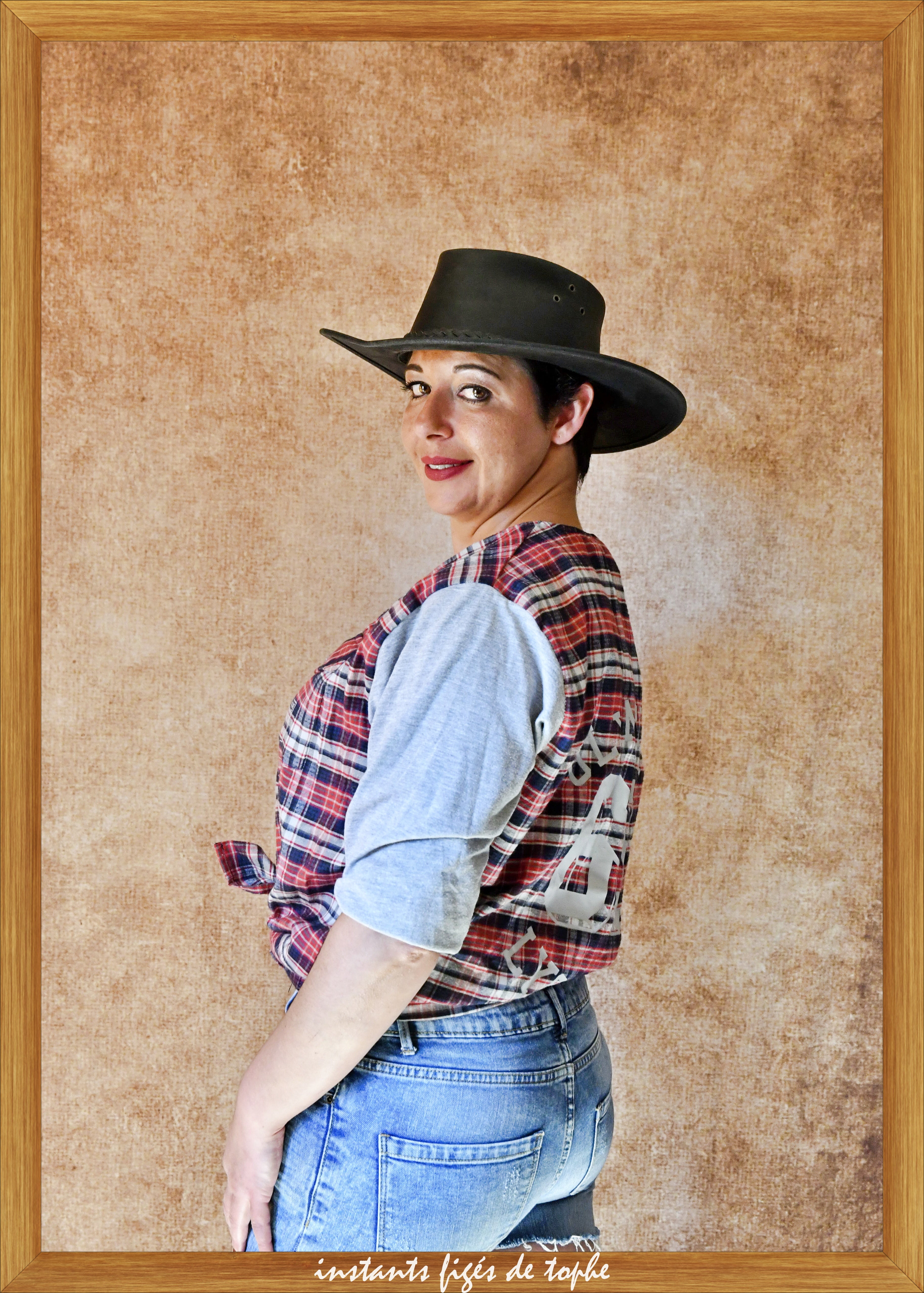 Toile de fond de photographie abstraite de vieux maître brun GC-133