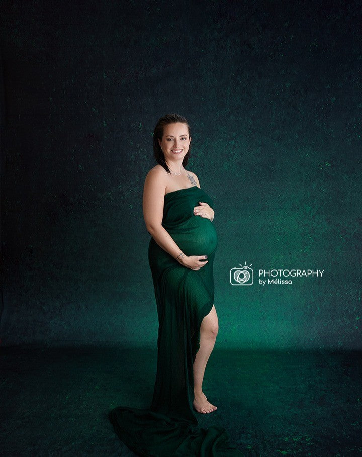 Toile de fond de photographie abstraite sombre vert océanique pour Studio Prop