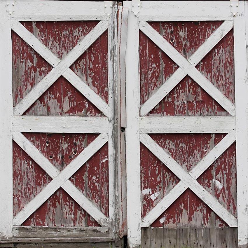 Barn Door Rustic Wooden Backdrop for Photography LV-1010