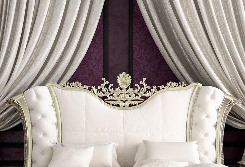 Bedroom Curtain Headborad Photography Backdrop Lv-183