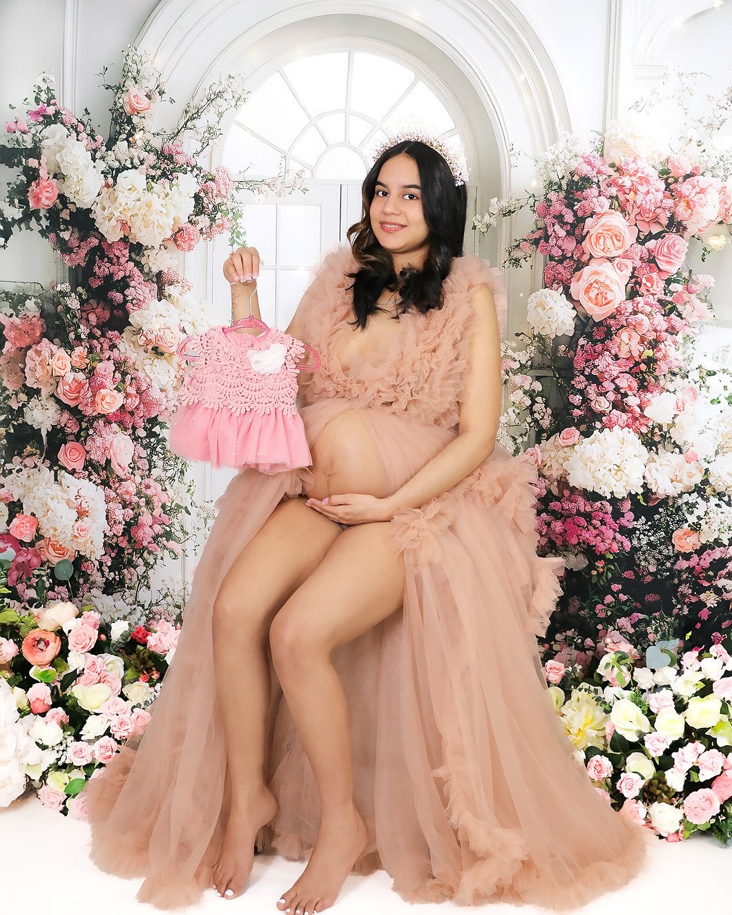 Toile de Fond Fête des Mères Arche Fleurie Vivement Colorée GQ2-163