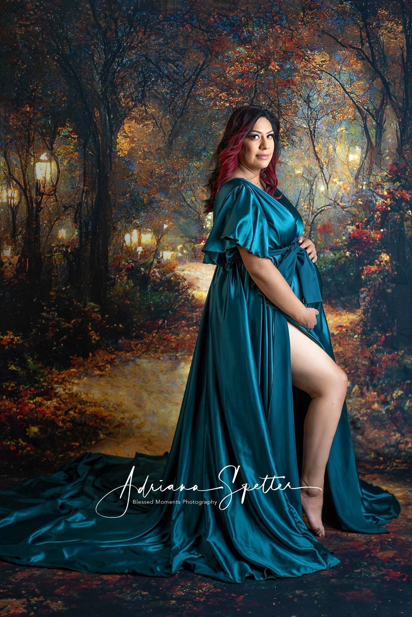 Fond Feuilles d'automne Chemin d'automne Lanternes Fond d'automne MRR10-54