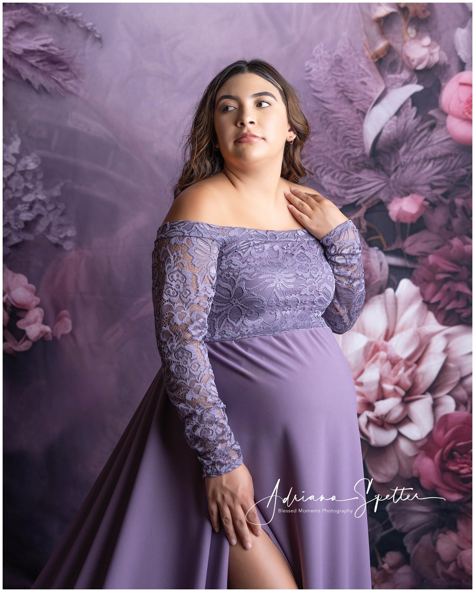 Fonds artistiques Bouquet de fleurs violettes Fonds artistiques MRR10-62