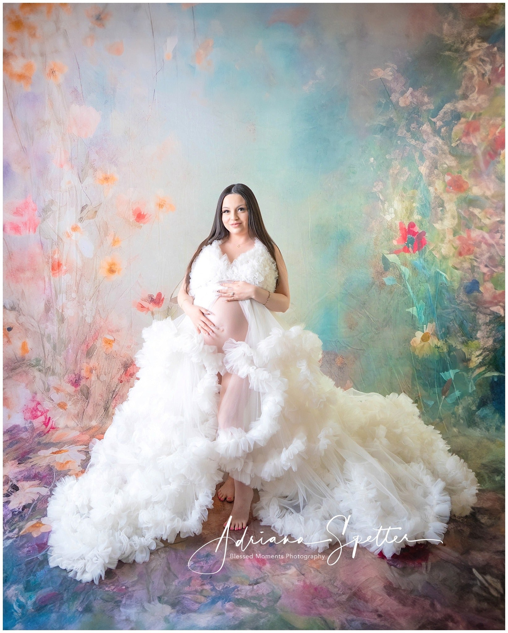 Fond artistique Prairie luxuriante de fleurs sauvages Fonds artistiques MRR10-60