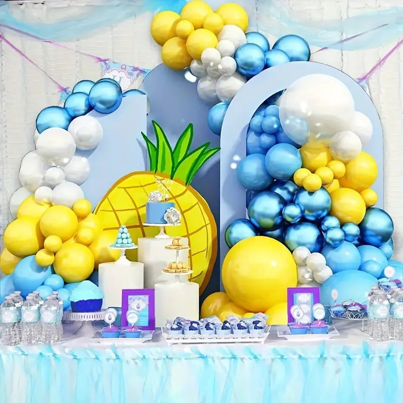 Chaîne de Ballons Bleu Klein pour Décoration de Fête d'Anniversaire ou Mariage BA44