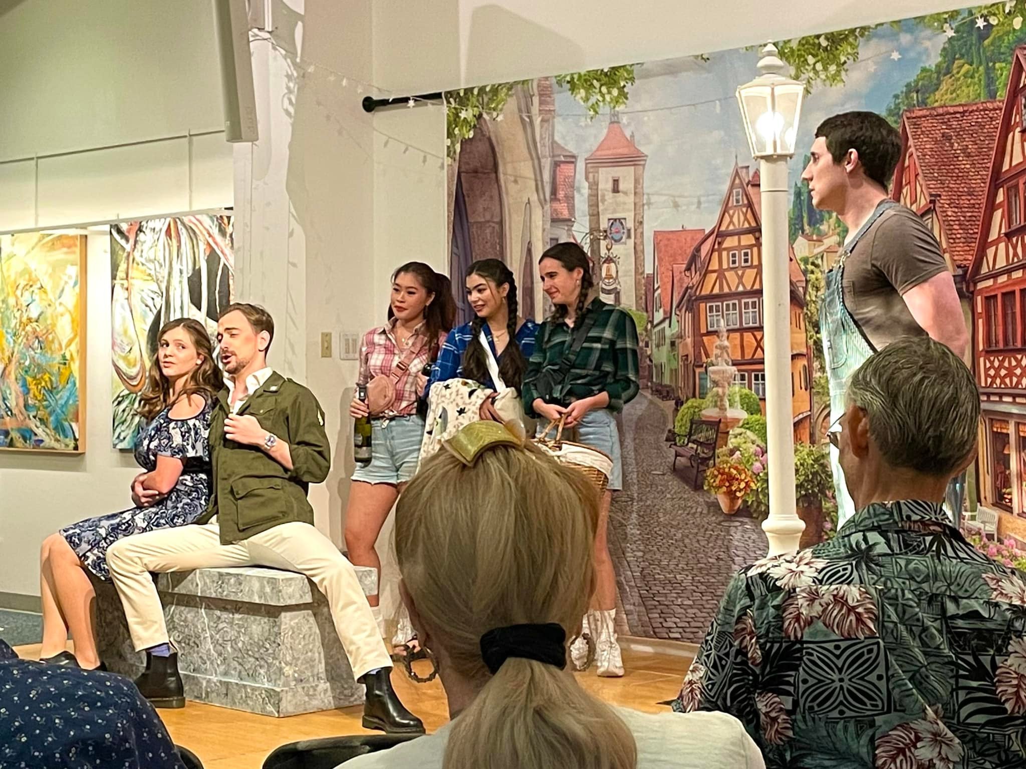 Toile de fond de Belle ville Fleur de printemps pour la photographie G-601